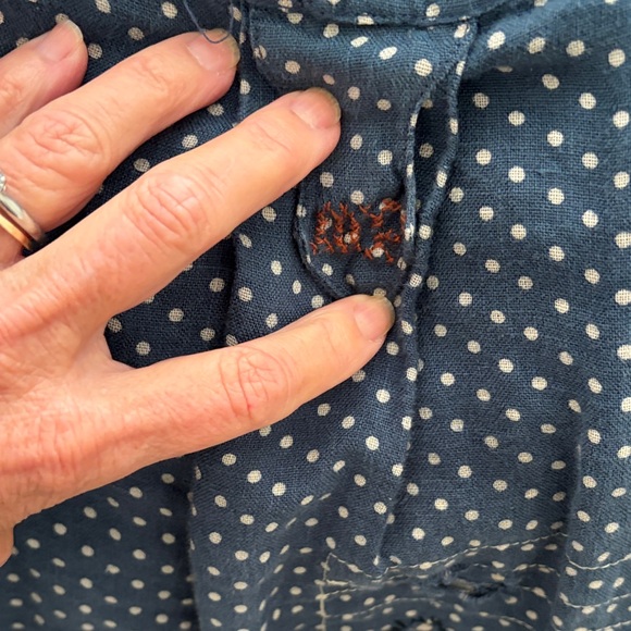 Magnolia Pearl Navy Polka Dot Top - Picture 5 of 9